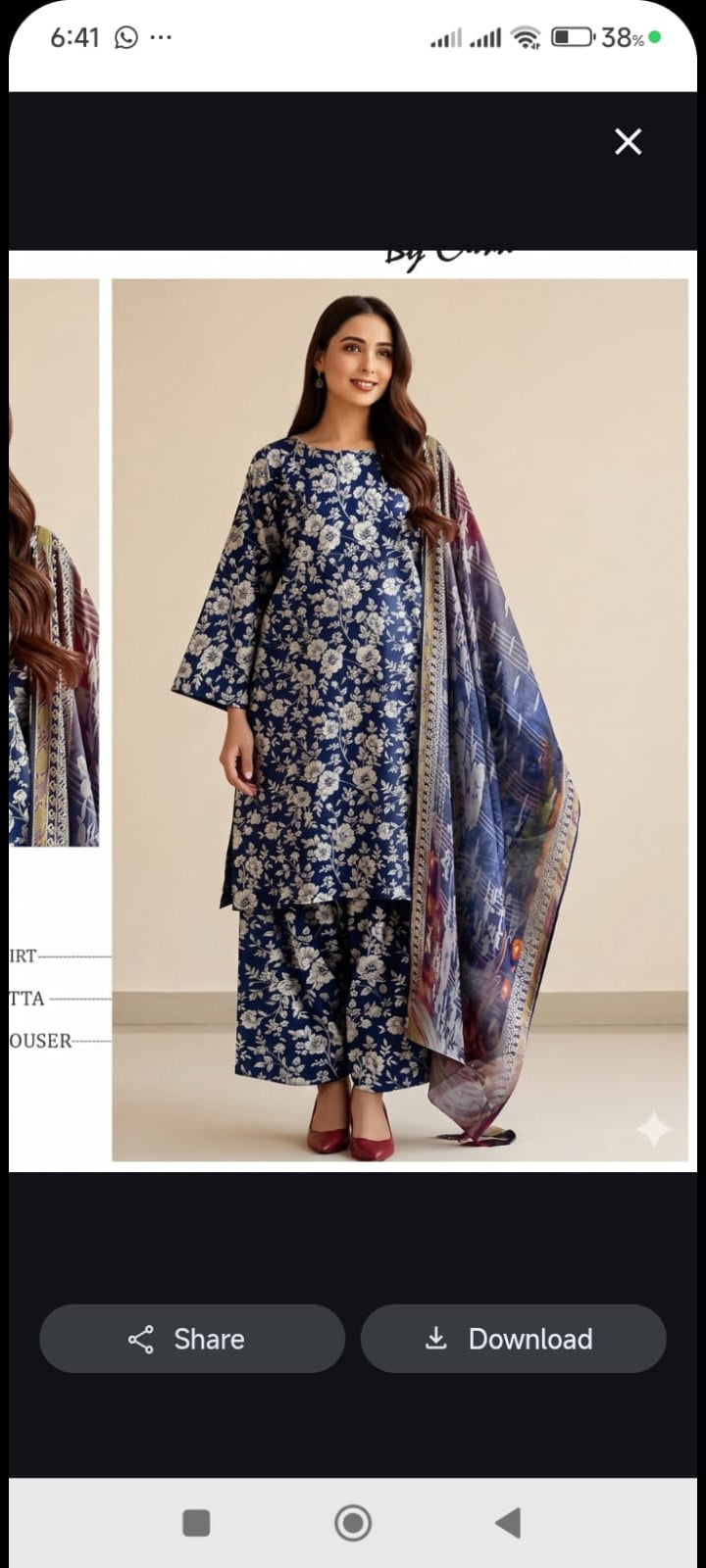 3 PIECE Suit Bana dura Lawn printed
