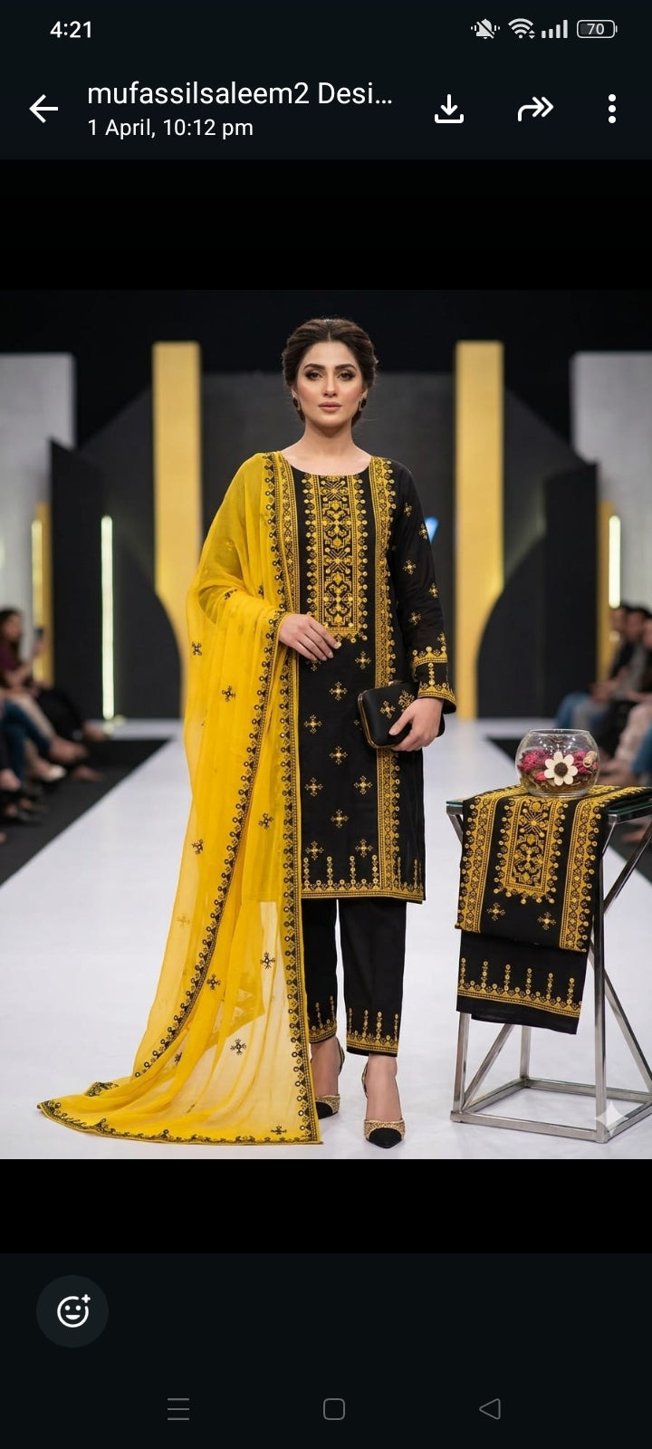 Ladies Black Embroidered lawn cotton sute 3 PIECE Traditional shalwar kameez Dupatta Fancy sute(unstitched)