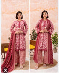 3Piece a suit Unstitched Heavy printed Lawn Dupatta Malam Lawn